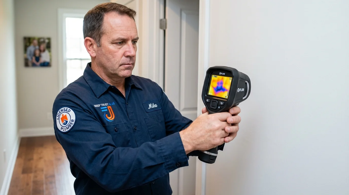 Thermal imaging leak detection by Johns Plumbing LLC in Plano